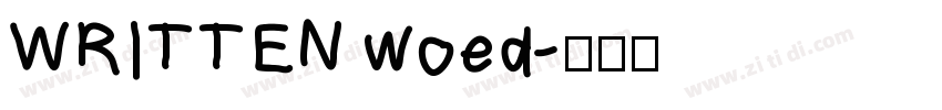 WRITTEN woed字体转换
